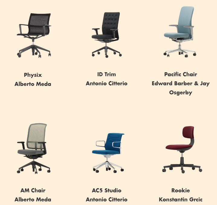 Siediti meglio, lavora meglio 5 operative vitra