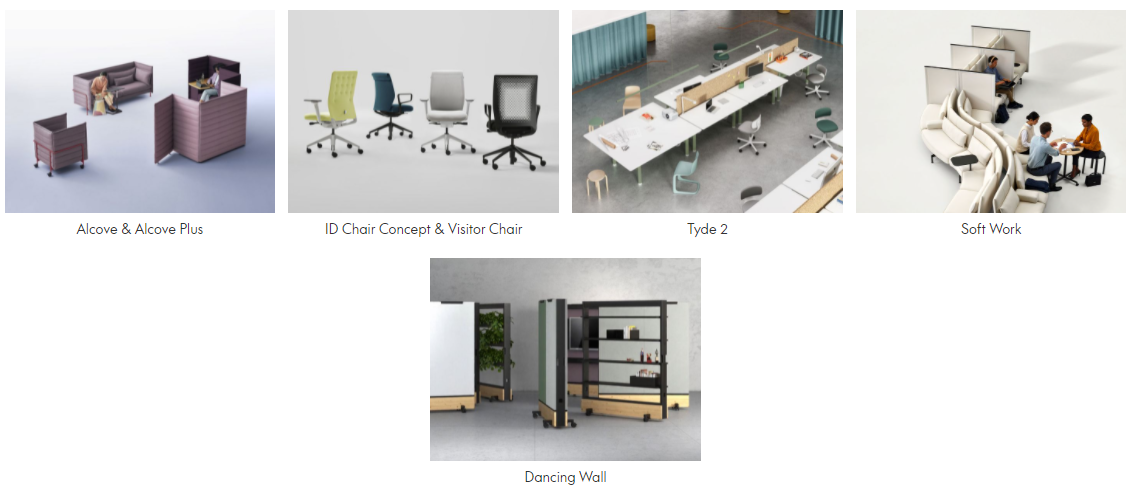 Vitra Session: Dynamic Spaces 5 VITRA DANCING WALL SOFT WORK ID CHAIR ALCOVE TYDE